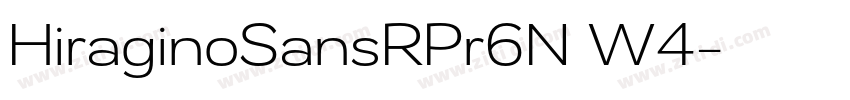 HiraginoSansRPr6N W4字体转换